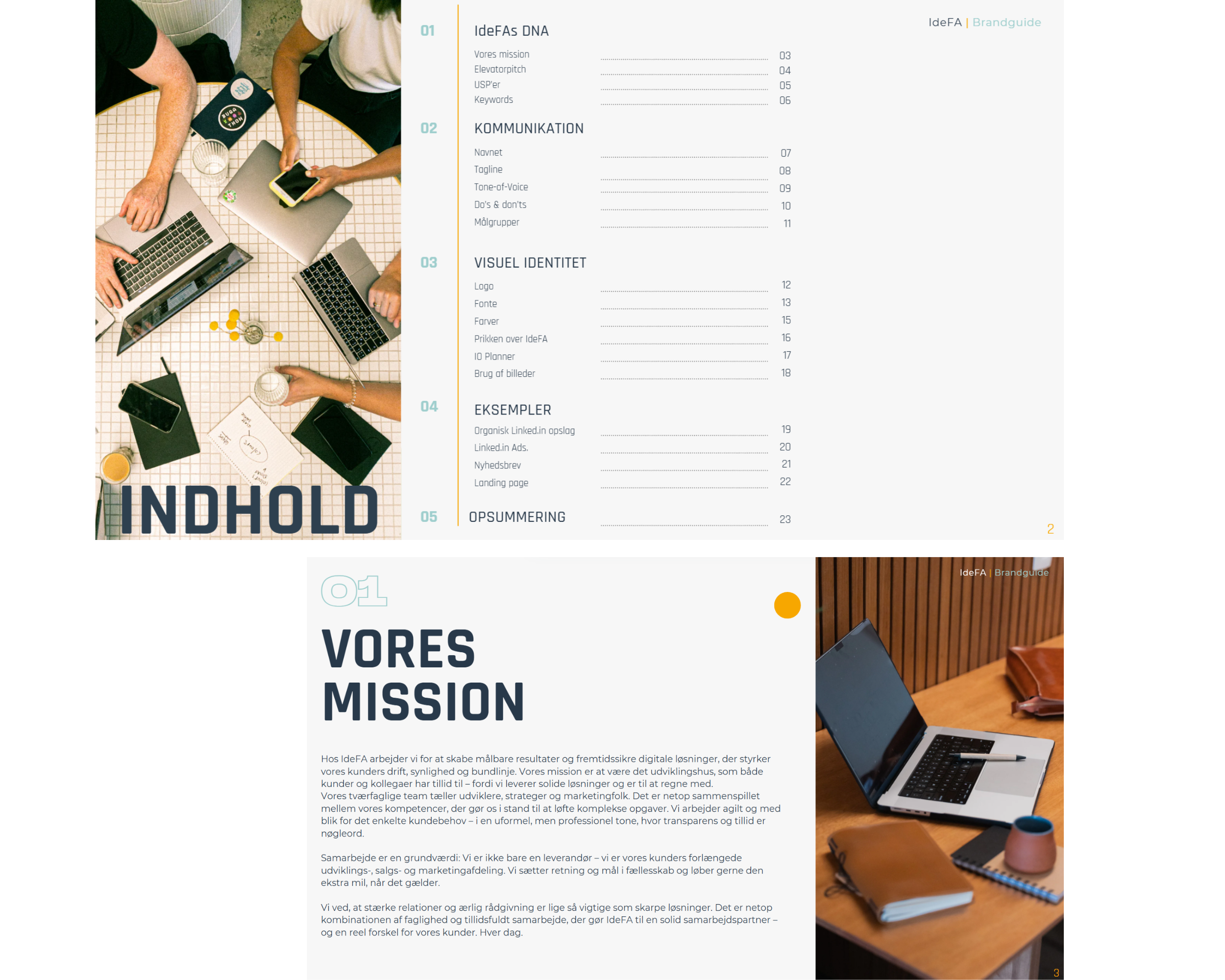 IdeFa Brandguide eksempler